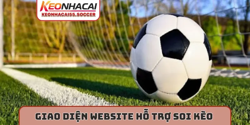 Giao diện website hỗ trợ soi kèo chuẩn