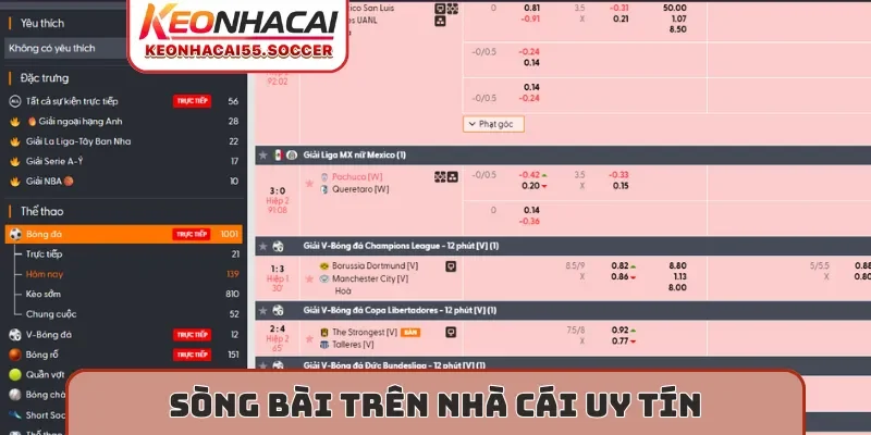 Sòng bài trên nhà cái uy tín